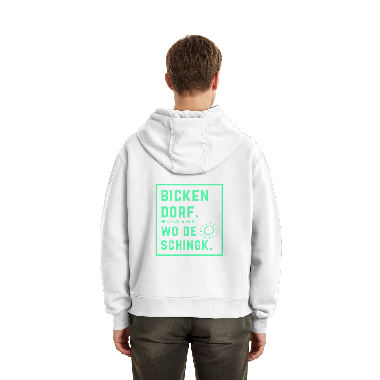 Wo de Sonn schingk - Bickendorf Druck Rücken - Fluffy Boxcut Zipper
