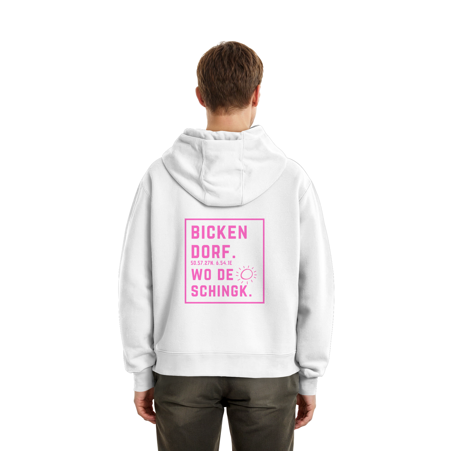 Wo de Sonn schingk - Bickendorf Druck Rücken - Fluffy Boxcut Zipper