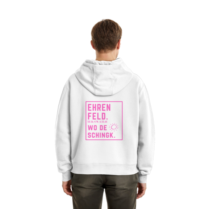 Wo de Sonn schingk - Ehrenfeld Druck Rücken  - Fluffy Boxcut Zipper