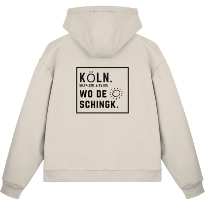 Wo de Sonn schingk - Köln Druck Rücken  - Fluffy Boxcut Zipper