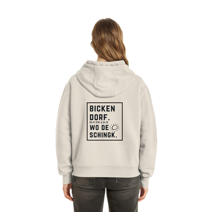 Wo de Sonn schingk - Bickendorf Druck Rücken - Fluffy Boxcut Zipper