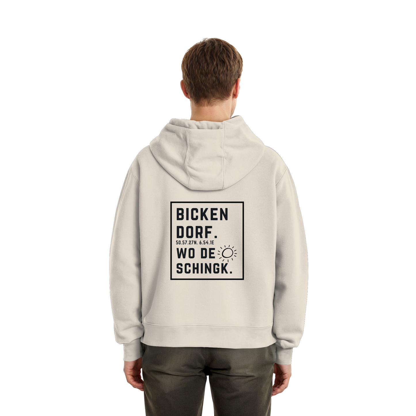 Wo de Sonn schingk - Bickendorf Druck Rücken - Fluffy Boxcut Zipper
