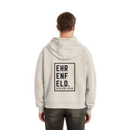 Ehrenfeld Koordinaten (großer Druck auf dem Rücken) - Fluffy Boxcut Zipper