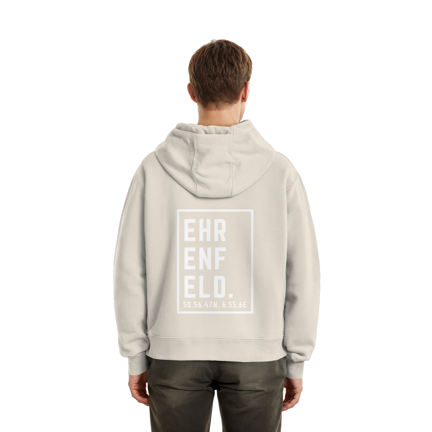 Ehrenfeld Koordinaten (großer Druck auf dem Rücken) - Fluffy Boxcut Zipper