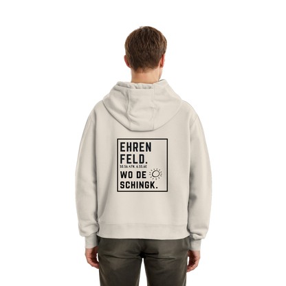 Wo de Sonn schingk - Ehrenfeld Druck Rücken - Fluffy Boxcut Zipper