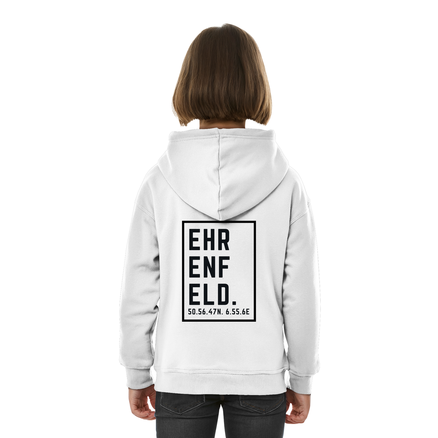 Ehrenfeld Koordinaten (großer Druck auf dem Rücken) - Kids Basic Hoodie