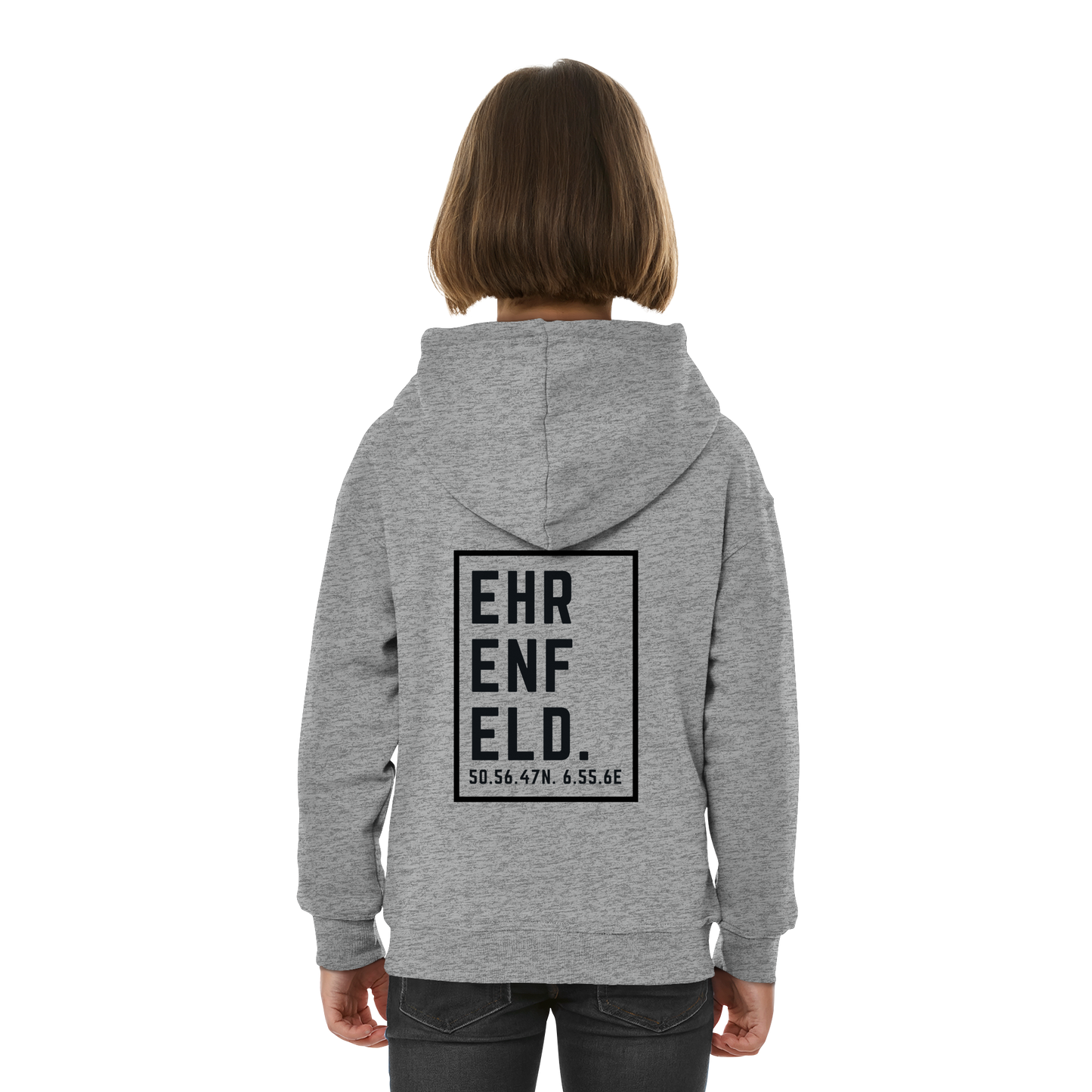 Ehrenfeld Koordinaten (großer Druck auf dem Rücken) - Kids Basic Hoodie