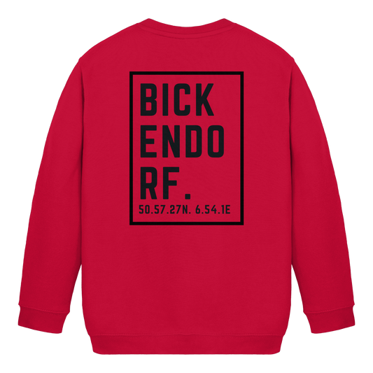 Bickendorf Koordinaten (großer Druck auf dem  Rücken) - Kids Basic Sweatshirt