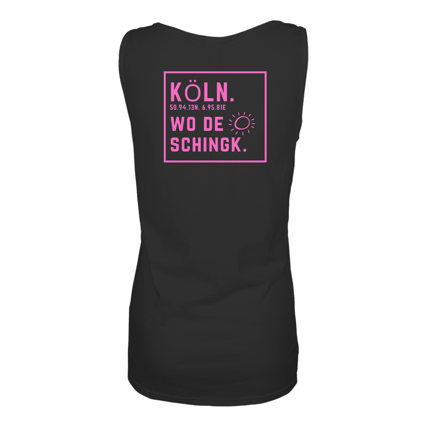 Wo de Sonn schingk - Köln Druck Rücken - Ladies Tank-Top