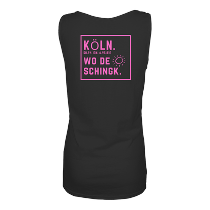 Wo de Sonn schingk - Köln Druck Rücken - Ladies Tank-Top