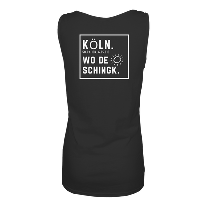 Wo de Sonn schingk - Köln Druck Rücken  - Ladies Tank-Top