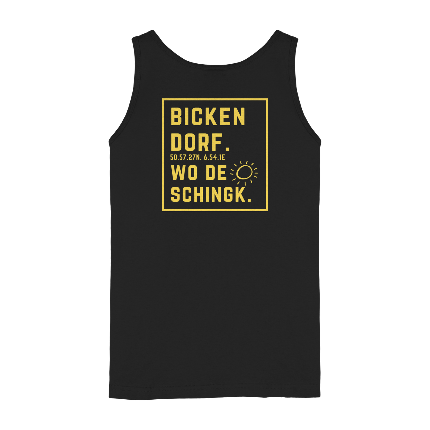 Wo de Sonn schingk - Bickendorf Druck Rücken - Ladies Tank-Top