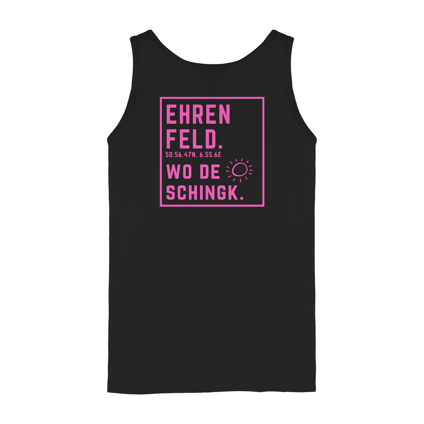 Wo de Sonn schingk - Ehrenfeld Druck Rücken  - Ladies Tank-Top