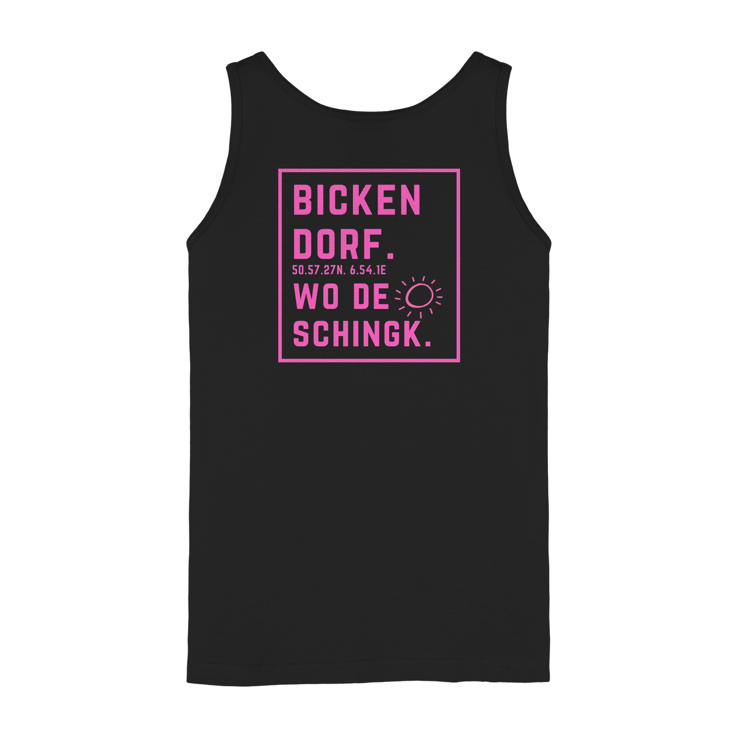 Wo de Sonn schingk - Bickendorf Druck Rücken - Ladies Tank-Top