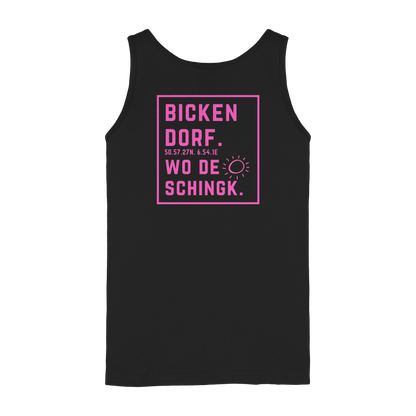 Wo de Sonn schingk - Bickendorf Druck Rücken - Ladies Tank-Top