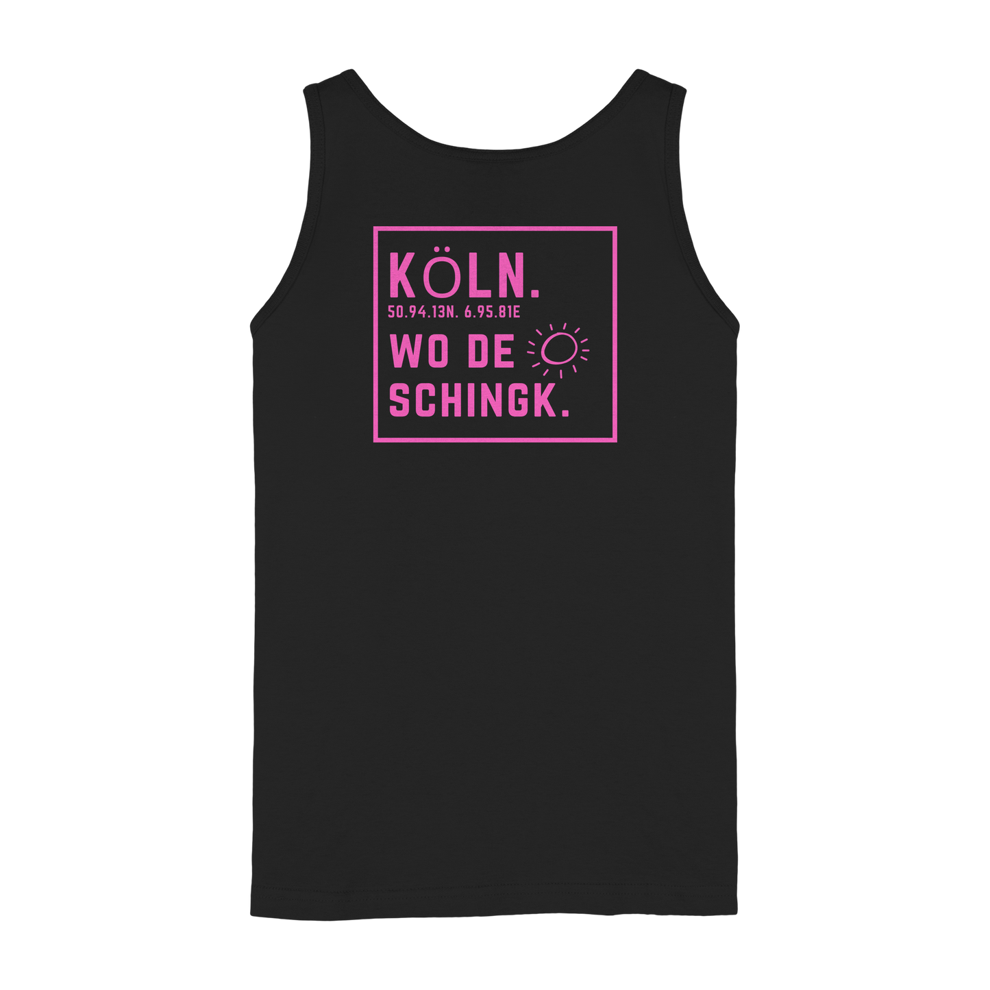 Wo de Sonn schingk - Köln Druck Rücken - Ladies Tank-Top