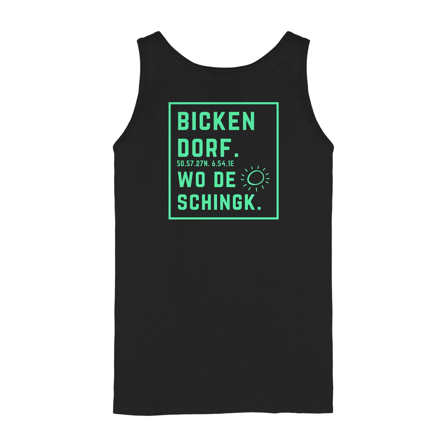 Wo de Sonn schingk - Bickendorf Druck Rücken - Ladies Tank-Top