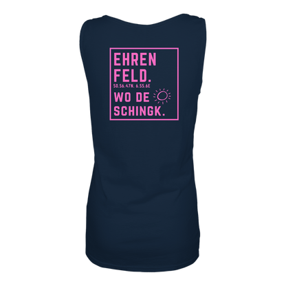 Wo de Sonn schingk - Ehrenfeld Druck Rücken  - Ladies Tank-Top