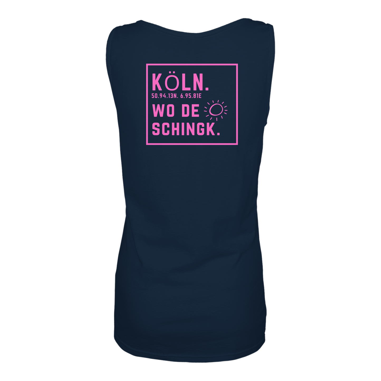 Wo de Sonn schingk - Köln Druck Rücken - Ladies Tank-Top