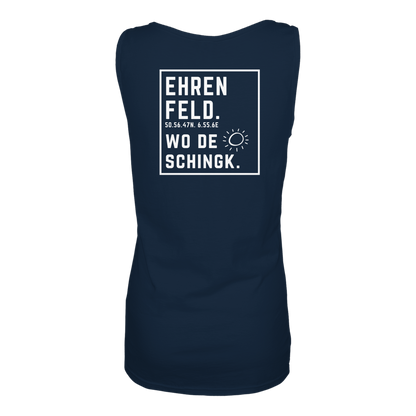 Wo de Sonn schingk - Ehrenfeld Druck Rücken  - Ladies Tank-Top