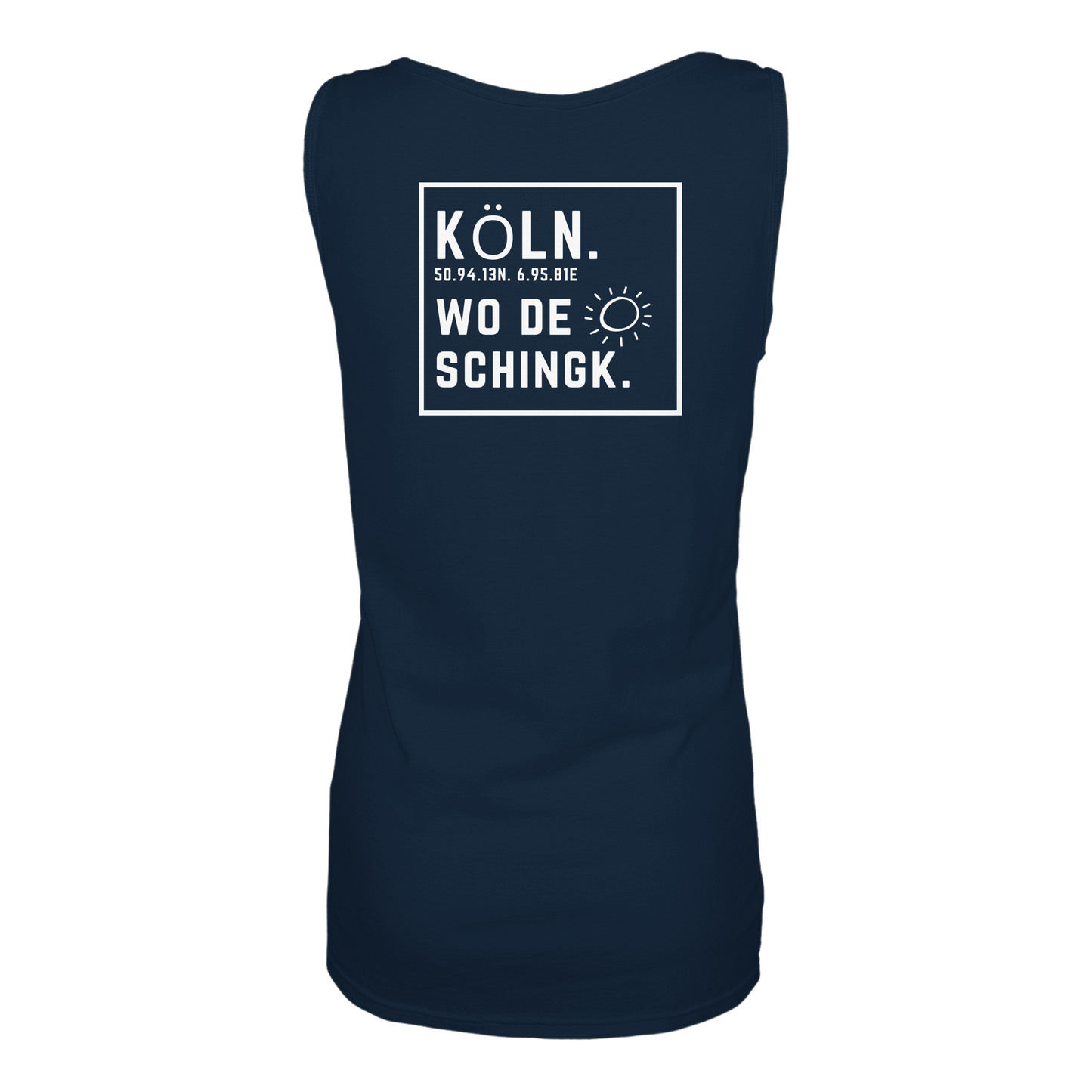 Wo de Sonn schingk - Köln Druck Rücken  - Ladies Tank-Top