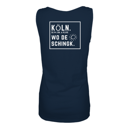 Wo de Sonn schingk - Köln Druck Rücken  - Ladies Tank-Top