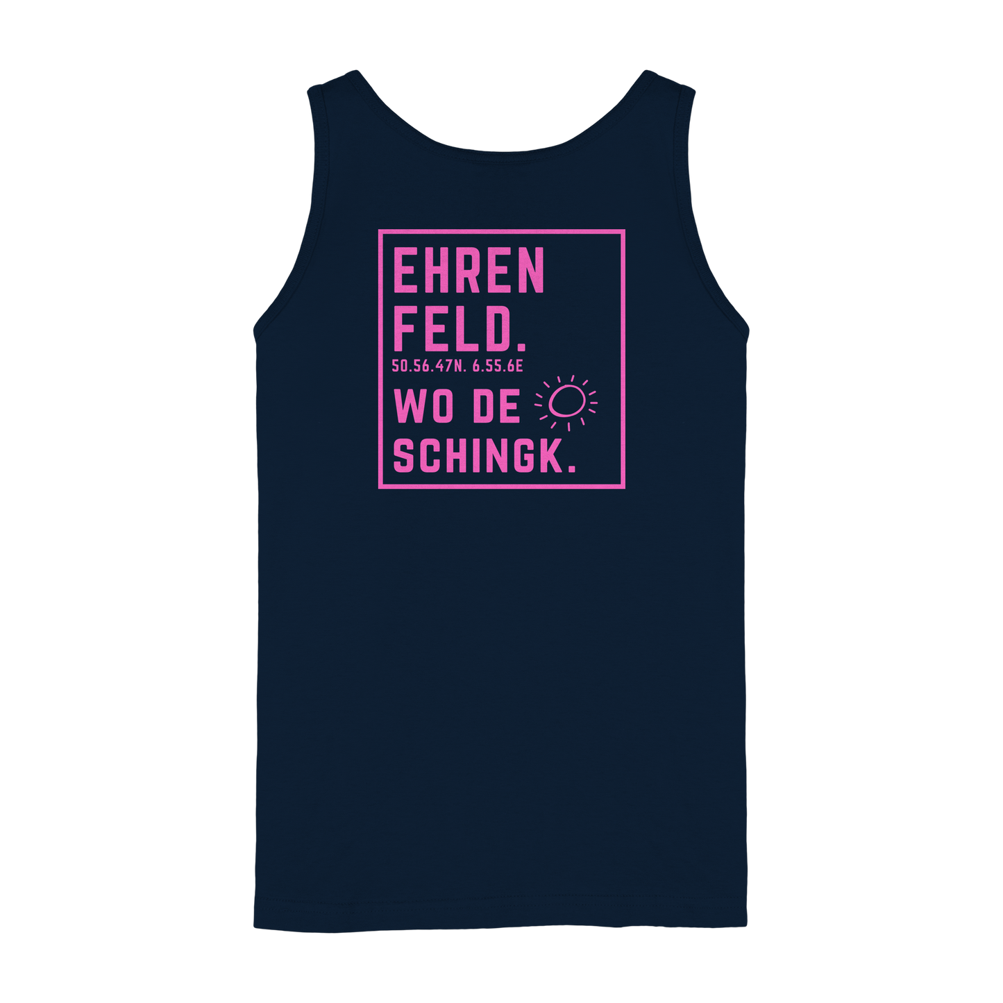 Wo de Sonn schingk - Ehrenfeld Druck Rücken  - Ladies Tank-Top
