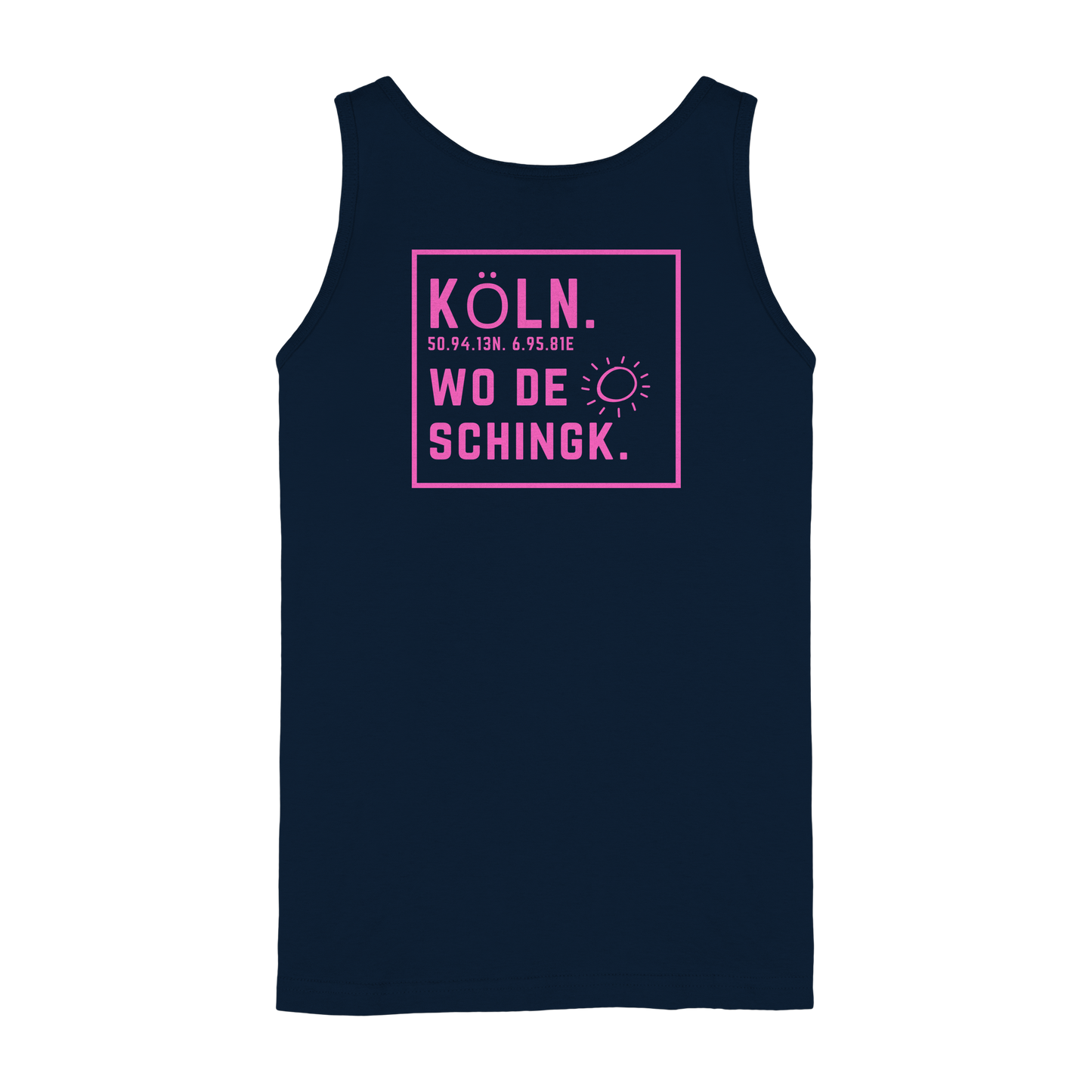 Wo de Sonn schingk - Köln Druck Rücken - Ladies Tank-Top
