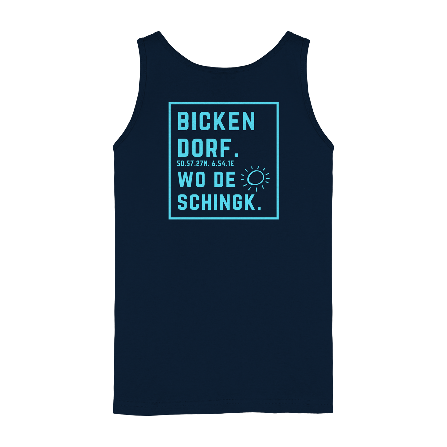 Wo de Sonn schingk - Bickendorf Druck Rücken - Ladies Tank-Top