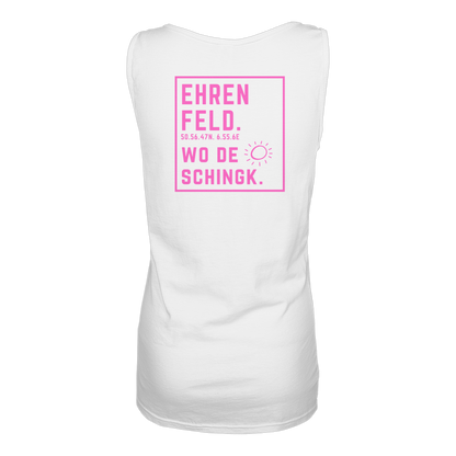Wo de Sonn schingk - Ehrenfeld Druck Rücken  - Ladies Tank-Top