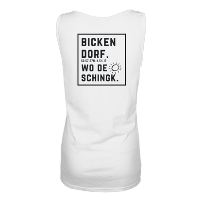 Wo de Sonn schingk - Bickendorf Druck Rücken - Ladies Tank-Top