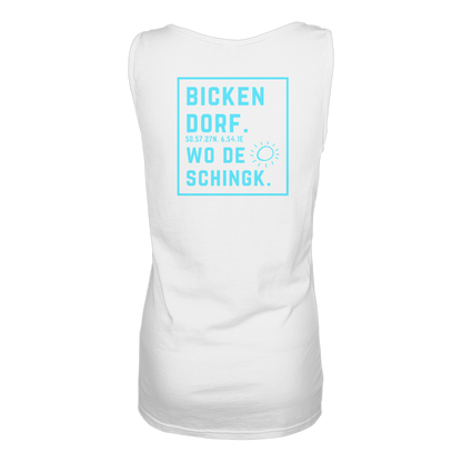 Wo de Sonn schingk - Bickendorf Druck Rücken - Ladies Tank-Top
