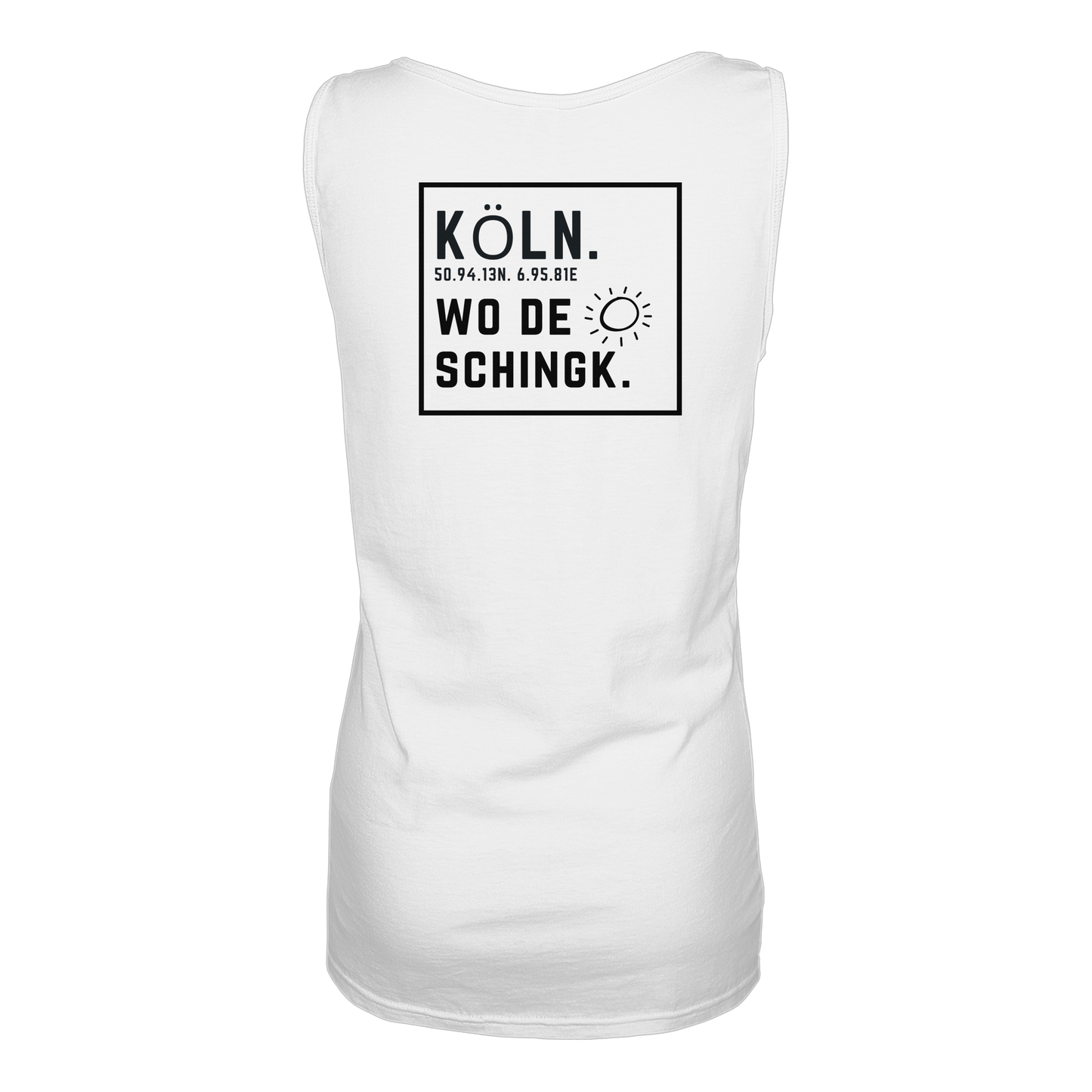 Wo de Sonn schingk - Köln Druck Rücken  - Ladies Tank-Top