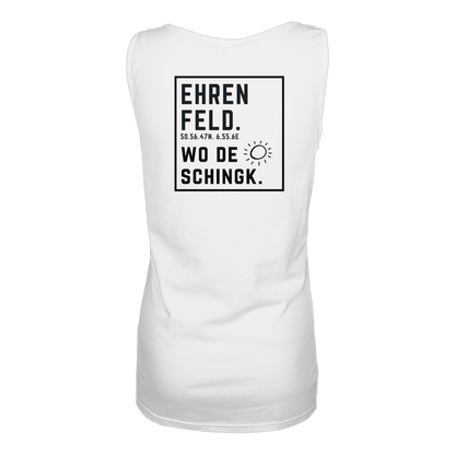 Wo de Sonn schingk - Ehrenfeld Druck Rücken - Ladies Tank-Top