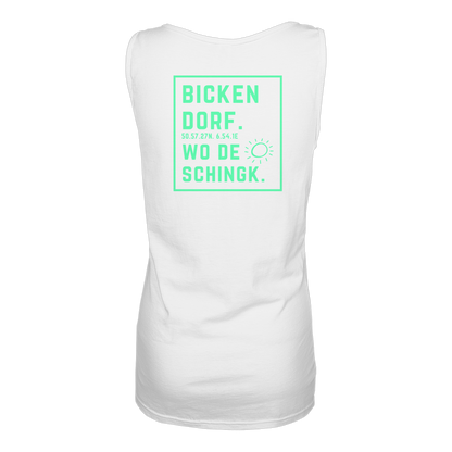 Wo de Sonn schingk - Bickendorf Druck Rücken - Ladies Tank-Top