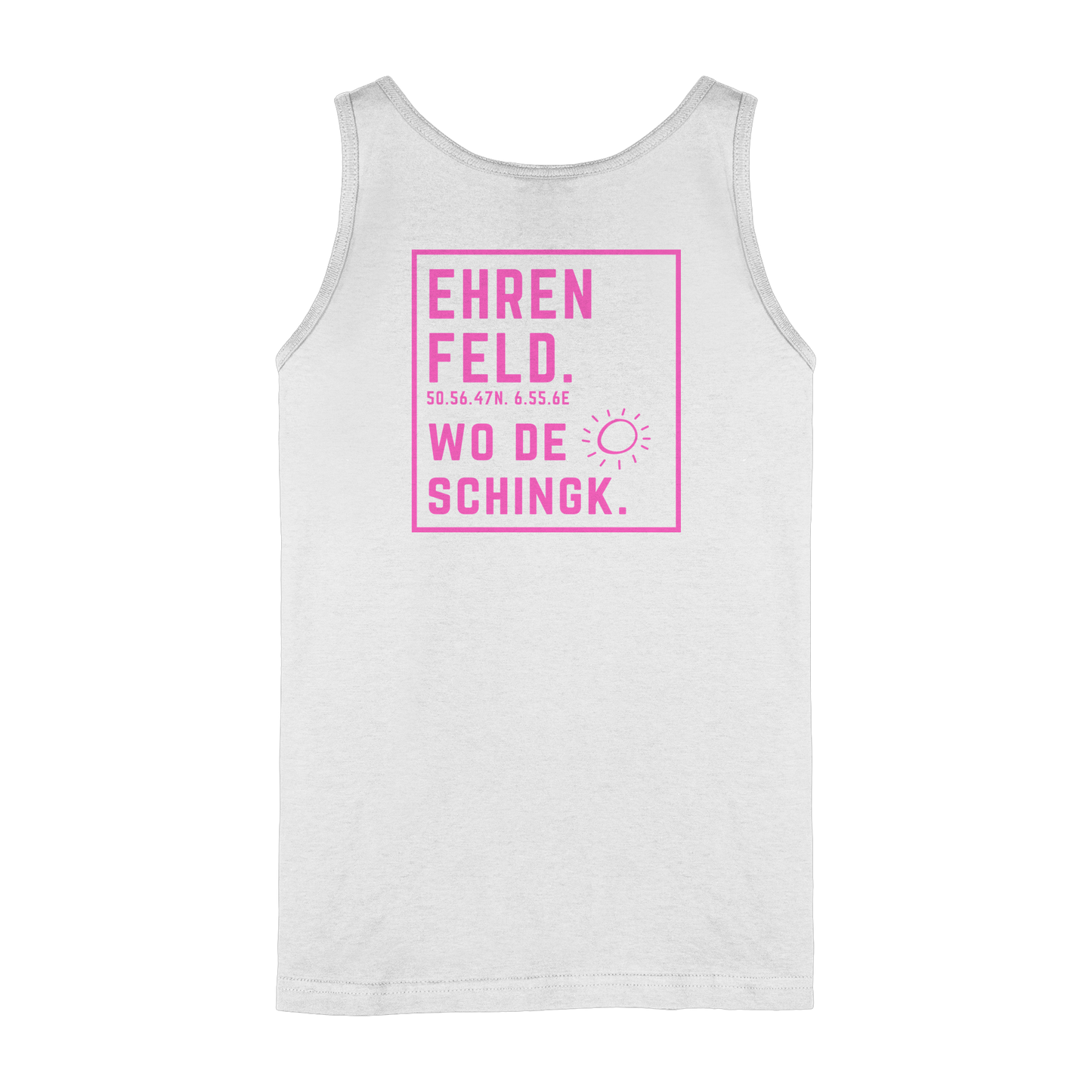 Wo de Sonn schingk - Ehrenfeld Druck Rücken  - Ladies Tank-Top