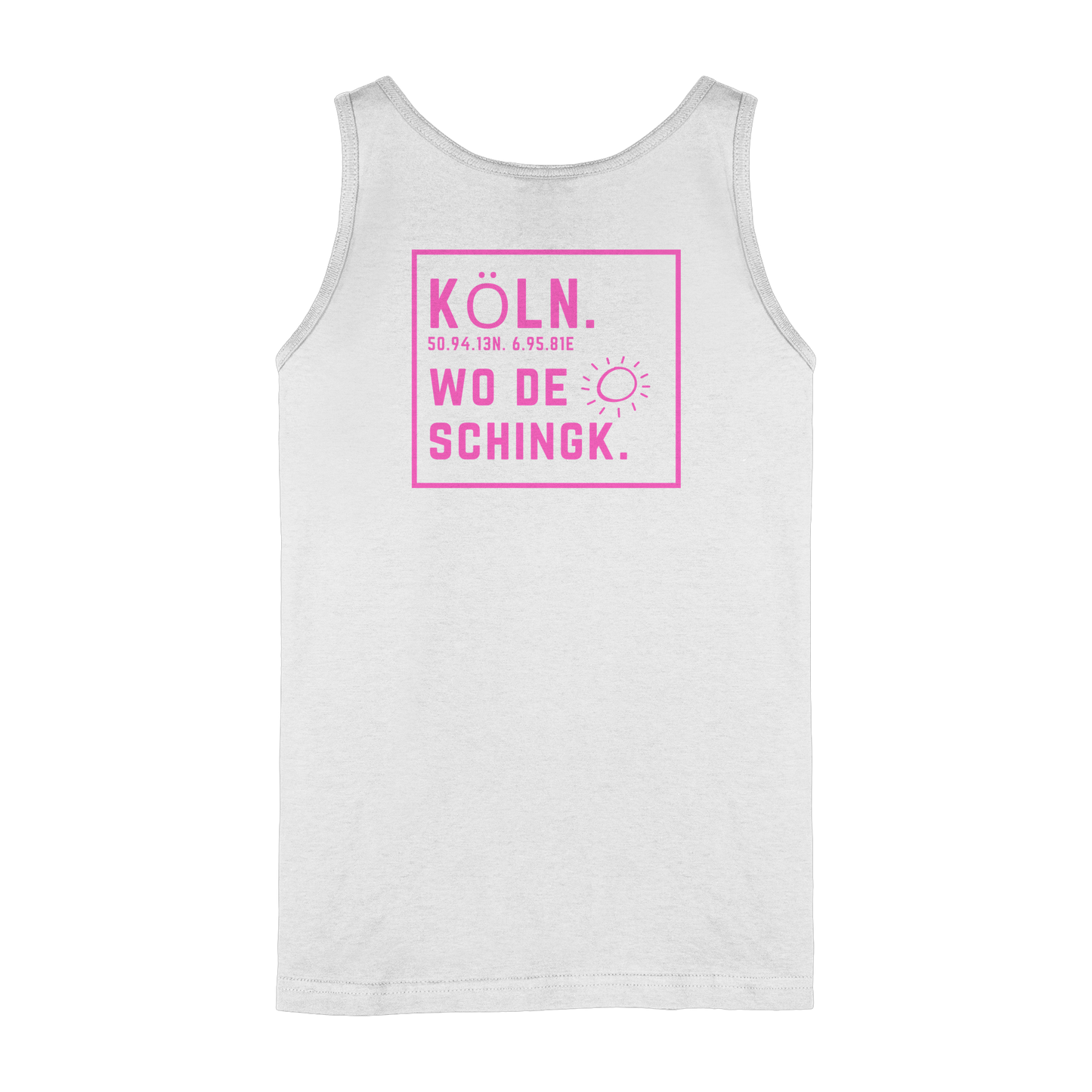 Wo de Sonn schingk - Köln Druck Rücken - Ladies Tank-Top