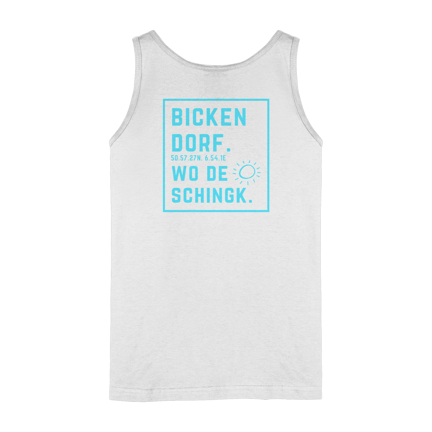 Wo de Sonn schingk - Bickendorf Druck Rücken - Ladies Tank-Top