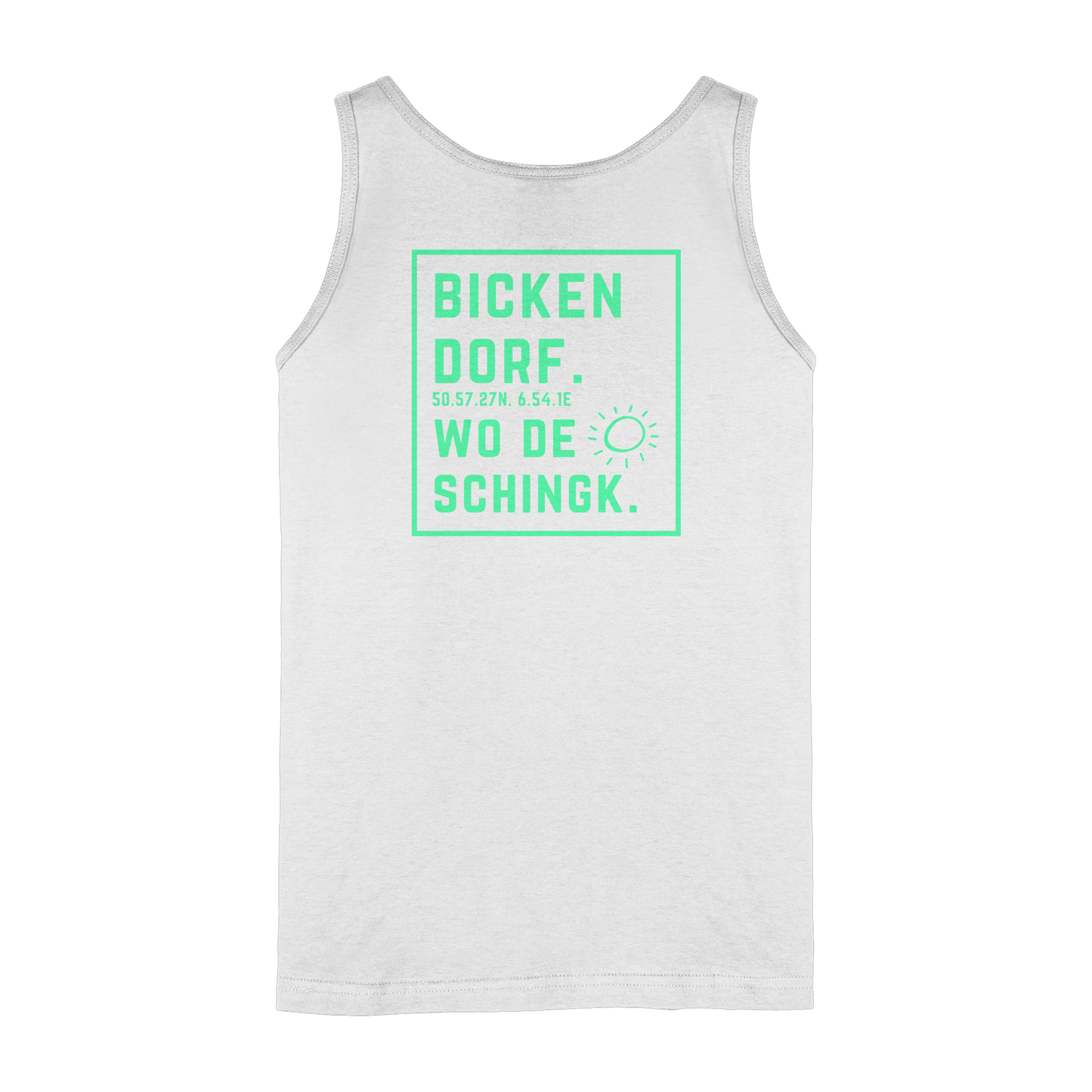 Wo de Sonn schingk - Bickendorf Druck Rücken - Ladies Tank-Top