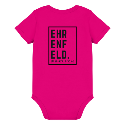 Ehrenfeld Koordinaten (großer Druck auf dem Rücken) - Organic Baby Bodysuit