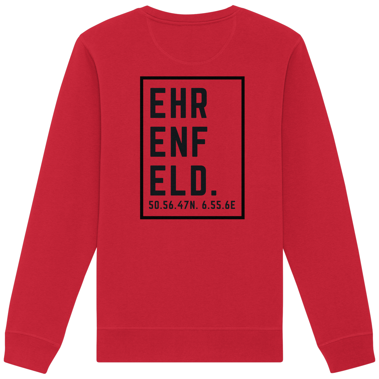 Ehrenfeld Koordinaten (großer Druck auf dem Rücken) - Organic Basic Unisex Sweatshirt