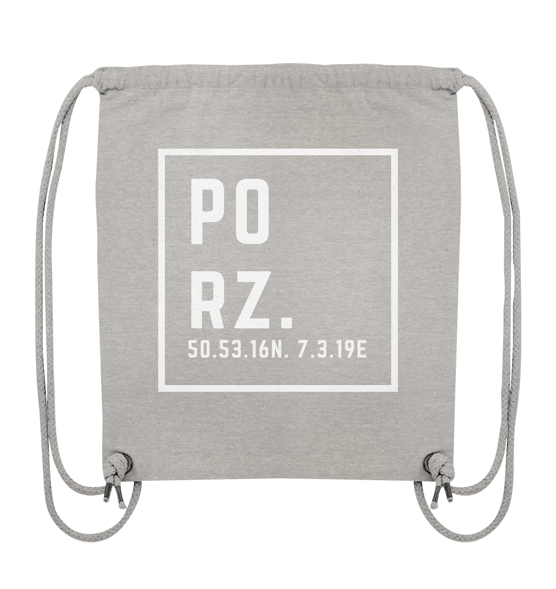 Porz Koordinaten (Druck)  - Organic Gym-Bag