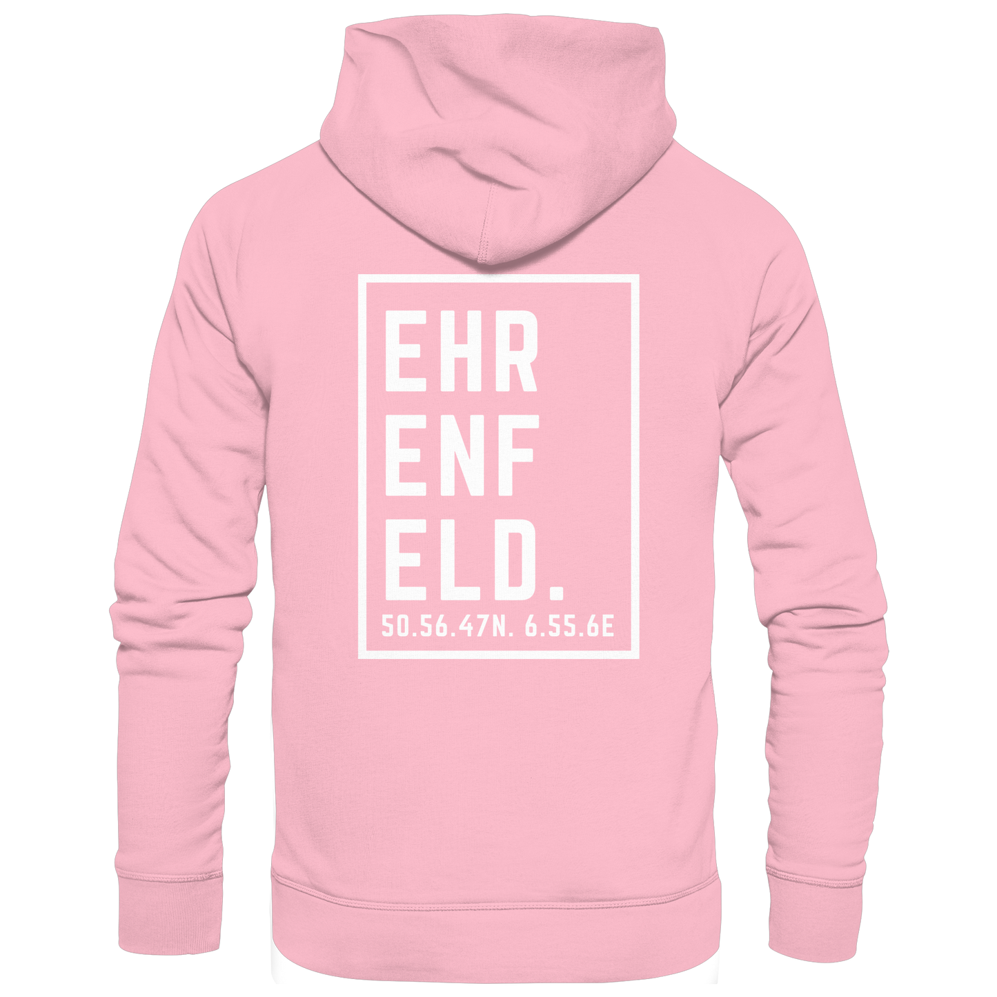 Ehrenfeld Koordinaten (großer Druck auf dem Rücken) - Organic Hoodie