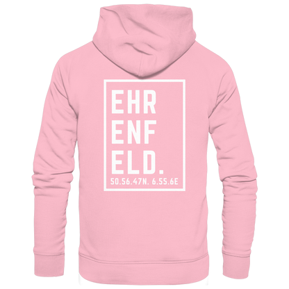 Ehrenfeld Koordinaten (großer Druck auf dem Rücken) - Organic Hoodie