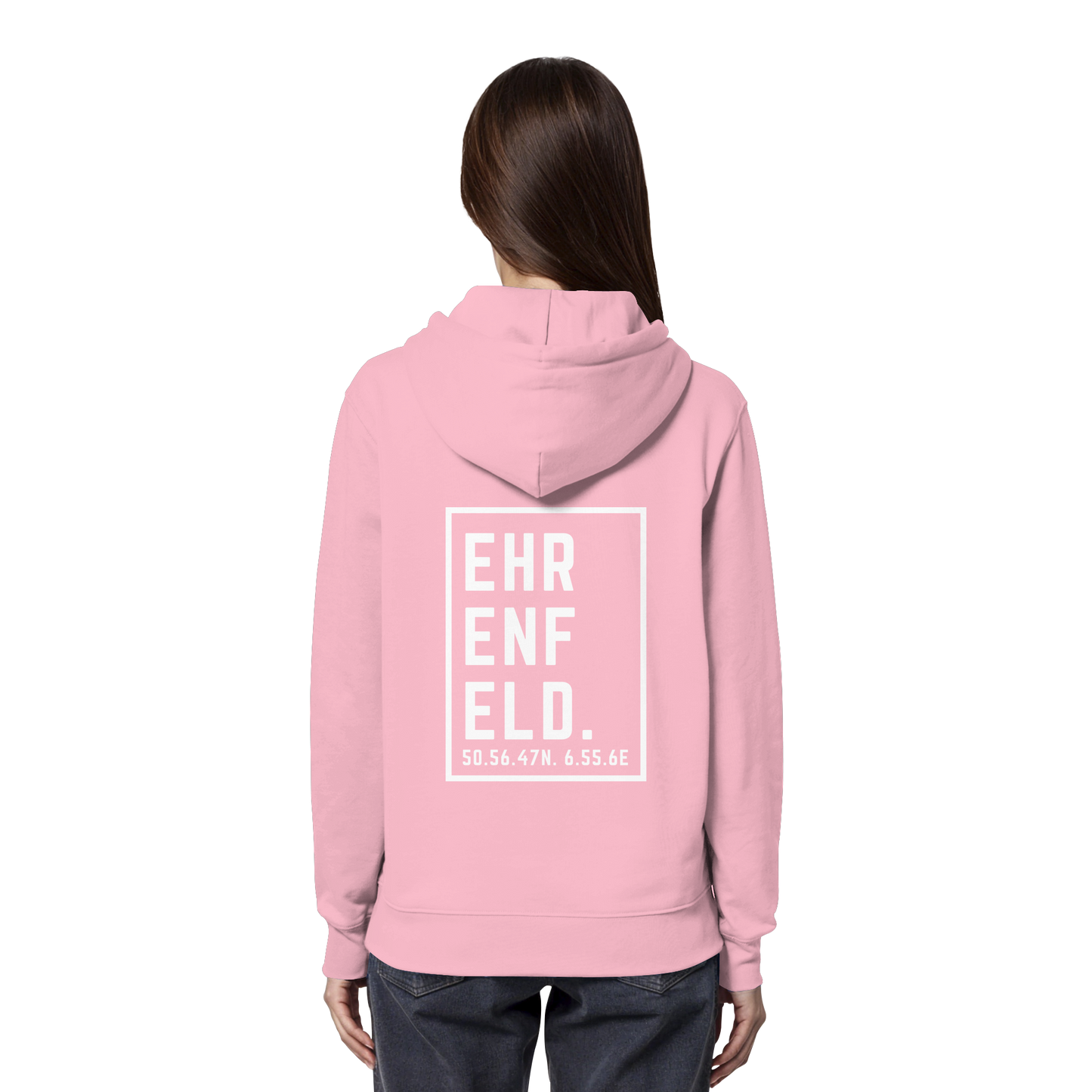 Ehrenfeld Koordinaten (großer Druck auf dem Rücken) - Organic Hoodie