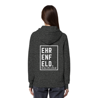 Ehrenfeld Koordinaten (großer Druck auf dem Rücken) - Organic Hoodie