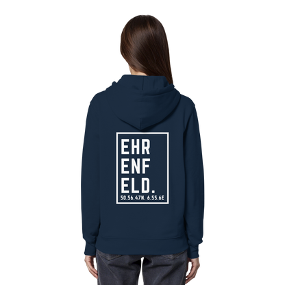 Ehrenfeld Koordinaten (großer Druck auf dem Rücken) - Organic Hoodie