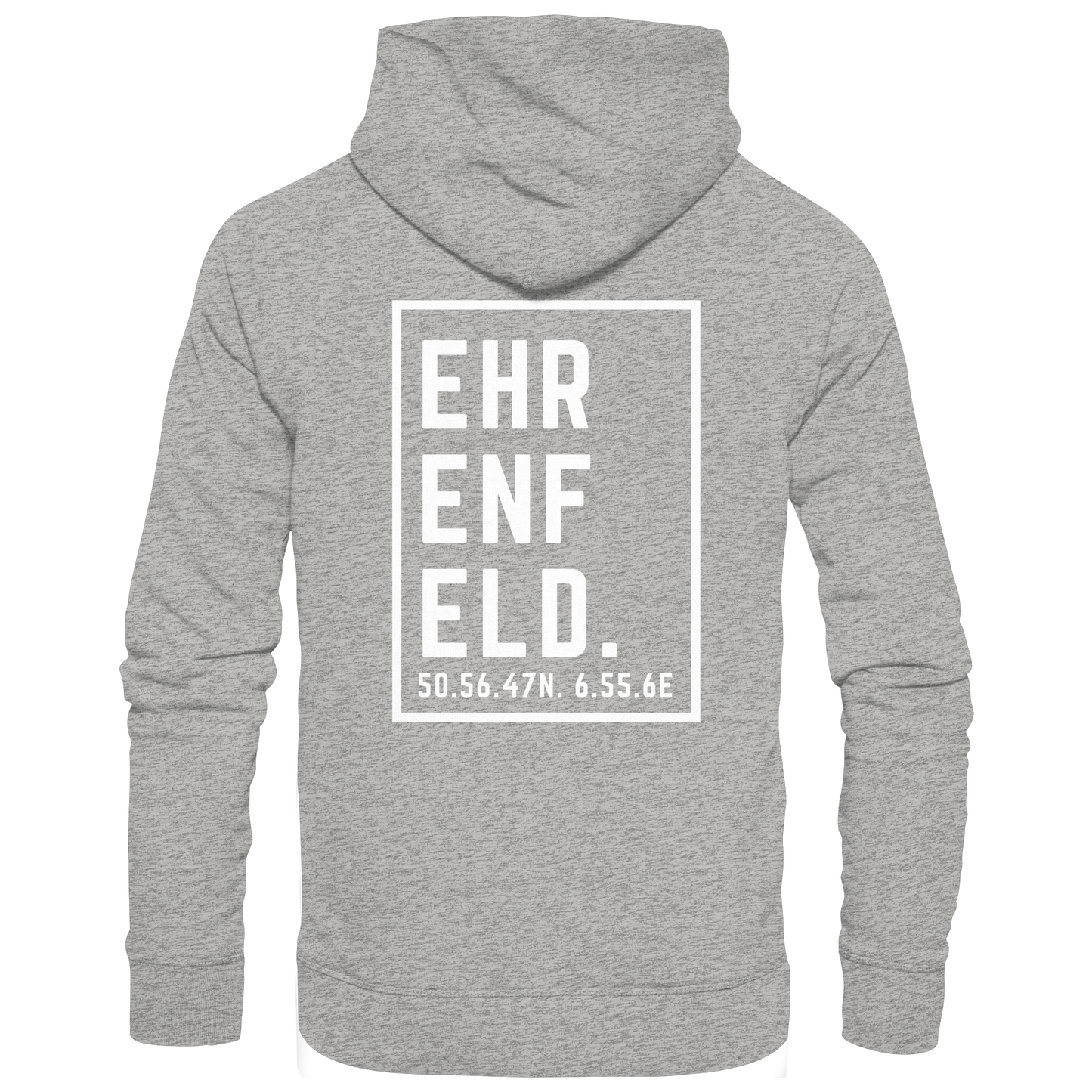 Ehrenfeld Koordinaten (großer Druck auf dem Rücken) - Organic Hoodie