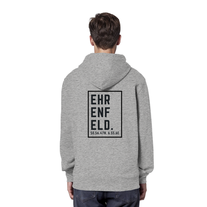 Ehrenfeld Koordinaten (großer Druck auf dem Rücken) - Organic Hoodie