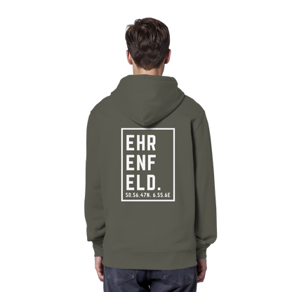 Ehrenfeld Koordinaten (großer Druck auf dem Rücken) - Organic Hoodie